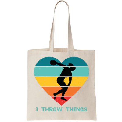 Track And Field Women Discus Thrower Tote Bag