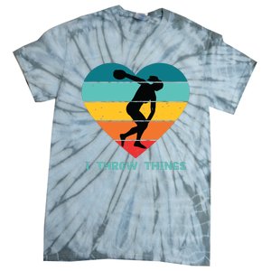 Track And Field Women Discus Thrower Tie-Dye T-Shirt