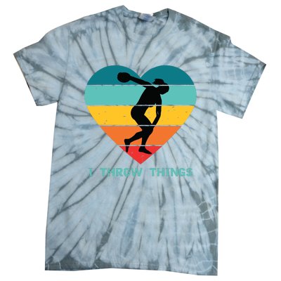 Track And Field Women Discus Thrower Tie-Dye T-Shirt