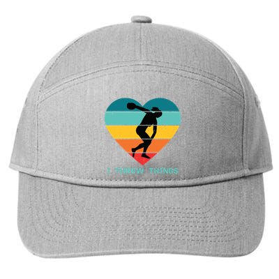 Track And Field Women Discus Thrower 7-Panel Snapback Hat