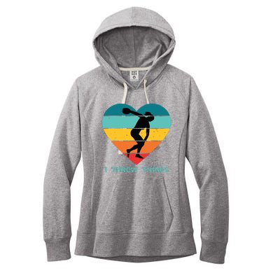 Track And Field Women Discus Thrower Women's Fleece Hoodie