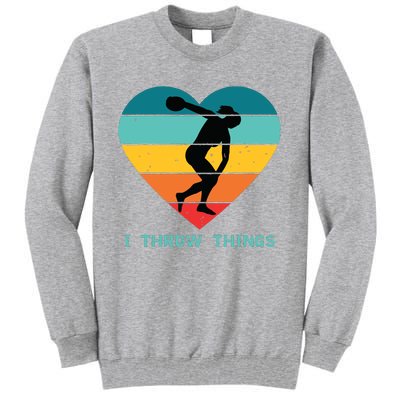 Track And Field Women Discus Thrower Tall Sweatshirt