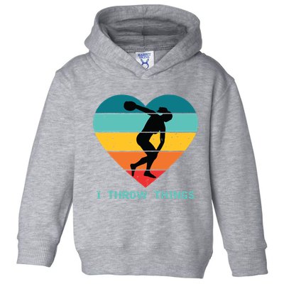 Track And Field Women Discus Thrower Toddler Hoodie