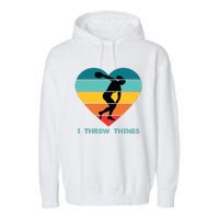 Track And Field Women Discus Thrower Garment-Dyed Fleece Hoodie