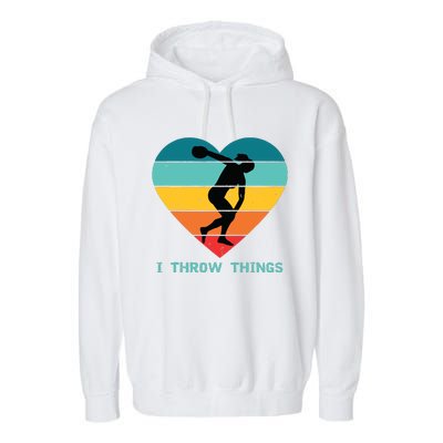 Track And Field Women Discus Thrower Garment-Dyed Fleece Hoodie