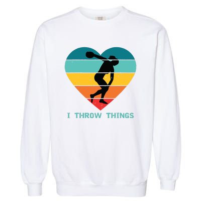 Track And Field Women Discus Thrower Garment-Dyed Sweatshirt