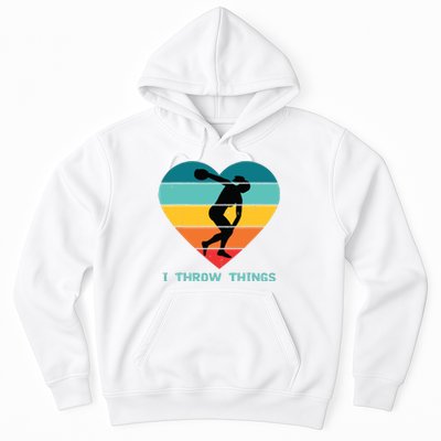 Track And Field Women Discus Thrower Hoodie