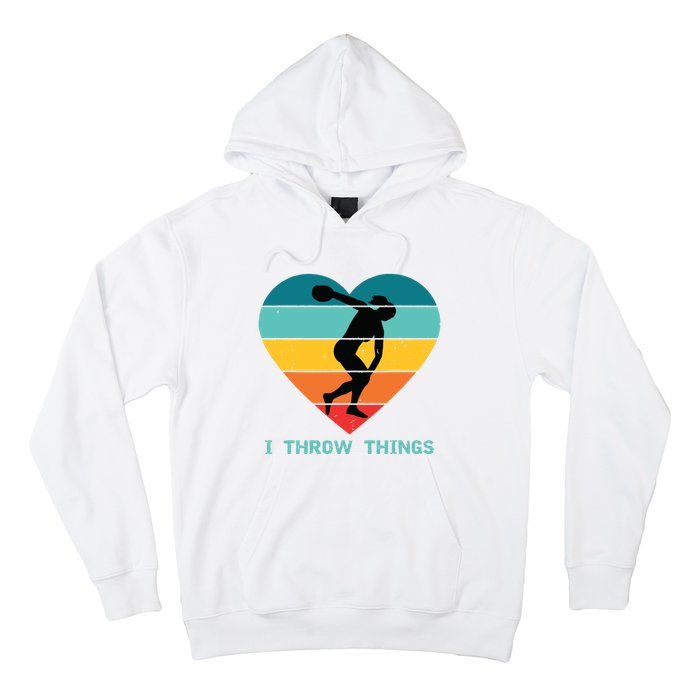 Track And Field Women Discus Thrower Hoodie