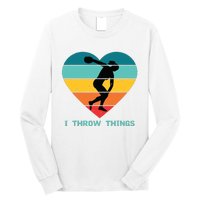 Track And Field Women Discus Thrower Long Sleeve Shirt