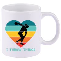 Track And Field Women Discus Thrower 11oz C Handle Ceramic Mug