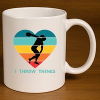 Track And Field Women Discus Thrower 11oz C Handle Ceramic Mug