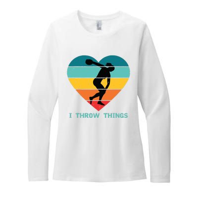 Track And Field Women Discus Thrower Womens CVC Long Sleeve Shirt