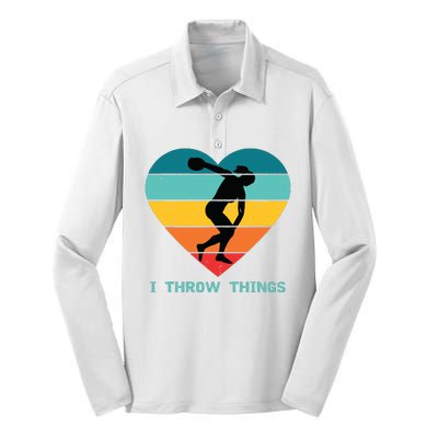 Track And Field Women Discus Thrower Silk Touch Performance Long Sleeve Polo