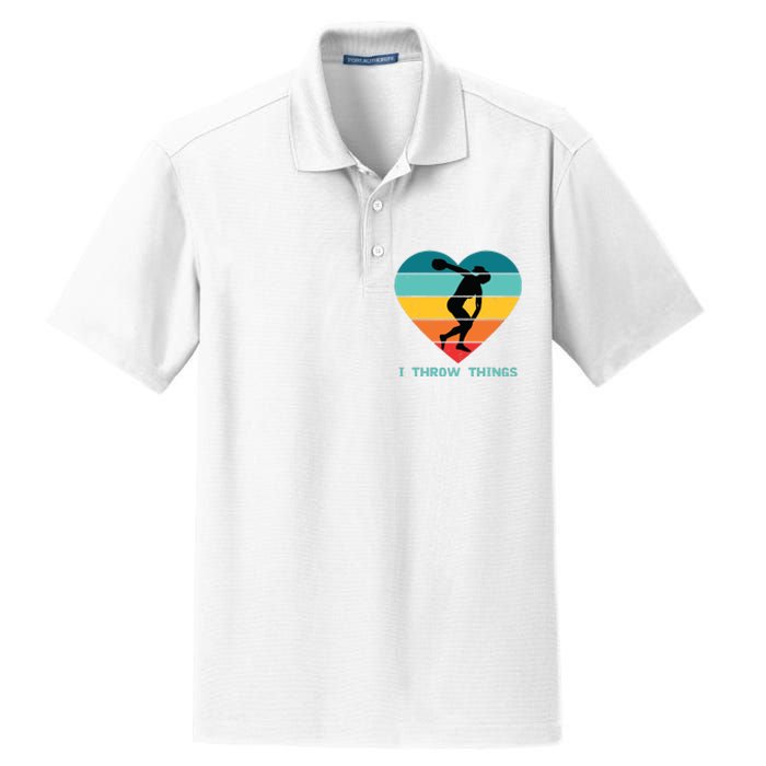 Track And Field Women Discus Thrower Dry Zone Grid Polo