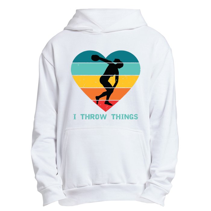 Track And Field Women Discus Thrower Urban Pullover Hoodie