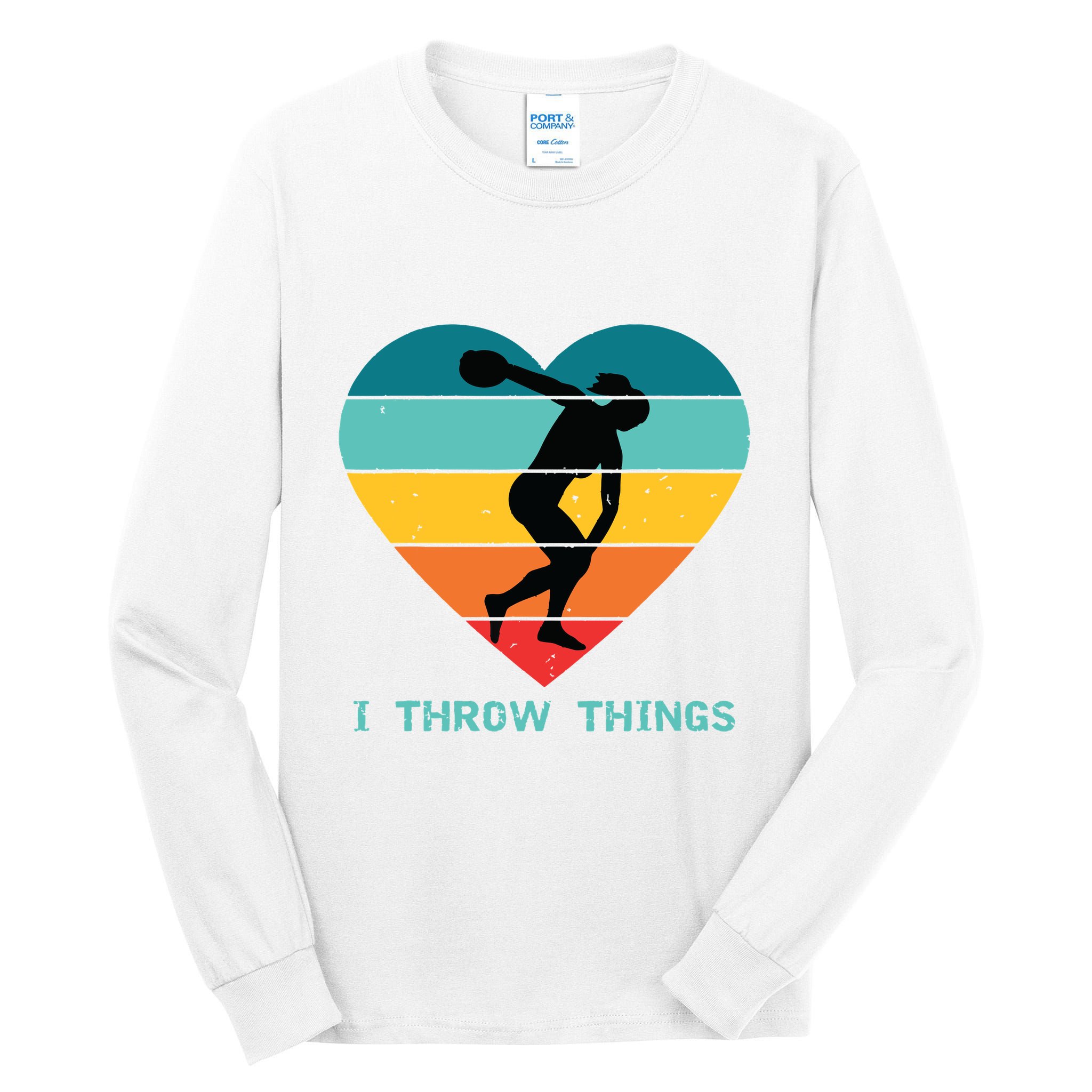 Track And Field Women Discus Thrower Tall Long Sleeve T-Shirt