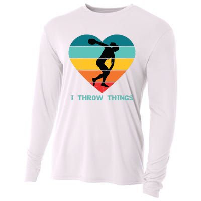 Track And Field Women Discus Thrower Cooling Performance Long Sleeve Crew