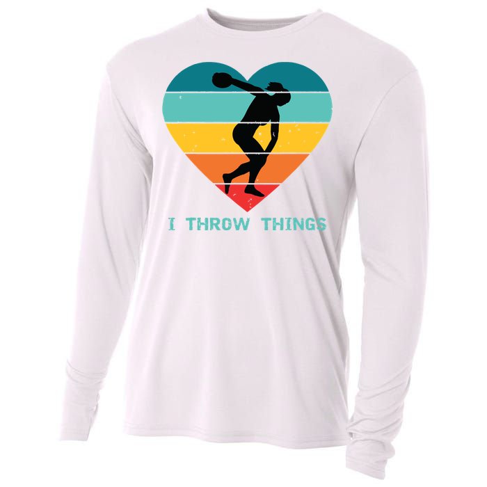 Track And Field Women Discus Thrower Cooling Performance Long Sleeve Crew