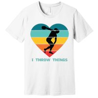 Track And Field Women Discus Thrower Premium T-Shirt