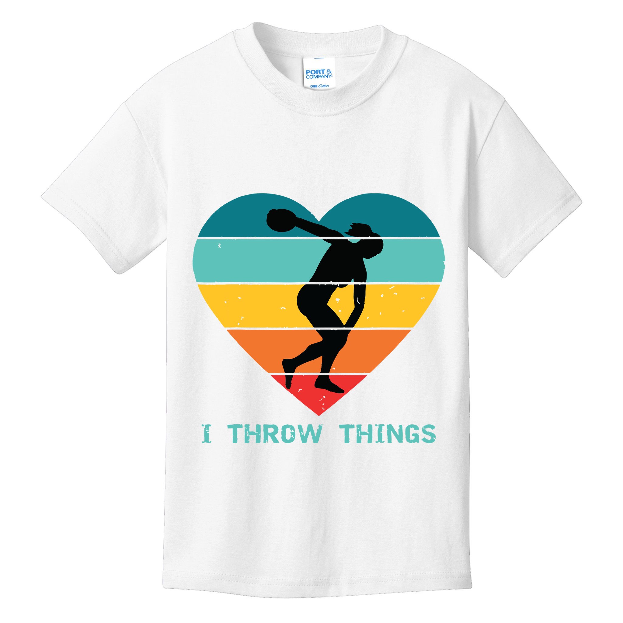 Track And Field Women Discus Thrower Kids T-Shirt