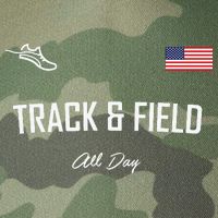 Track And Field Gifts Track Field All Day Usa Flag Legacy Tie Dye Trucker Hat