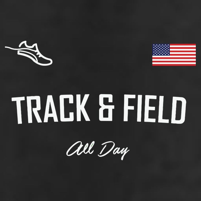 Track And Field Gifts Track Field All Day Usa Flag Adult Drive Performance Visor