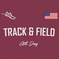 Track And Field Gifts Track Field All Day Usa Flag 16oz Travel Tumbler