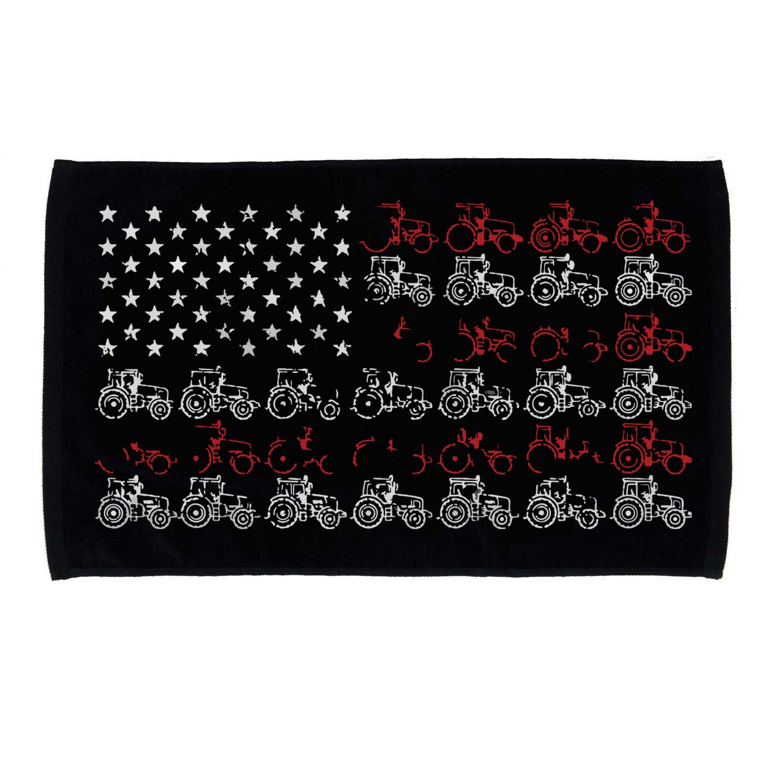 Tractor American Flag Farmer Microfiber Hand Towel