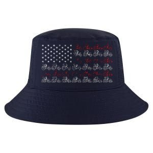 Tractor American Flag Farmer Cool Comfort Performance Bucket Hat