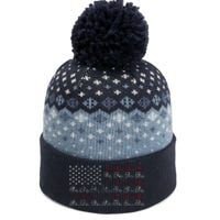 Tractor American Flag Farmer The Baniff Cuffed Pom Beanie