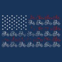 Tractor American Flag Farmer Drawstring Bag