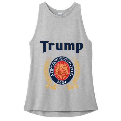 Trump A Fine Convicted Felon 2024 Beer Ladies PosiCharge Tri-Blend Wicking Tank