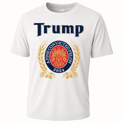 Trump A Fine Convicted Felon 2024 Beer Performance Shirt