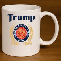 Trump A Fine Convicted Felon 2024 Beer 11oz C Handle Ceramic Mug
