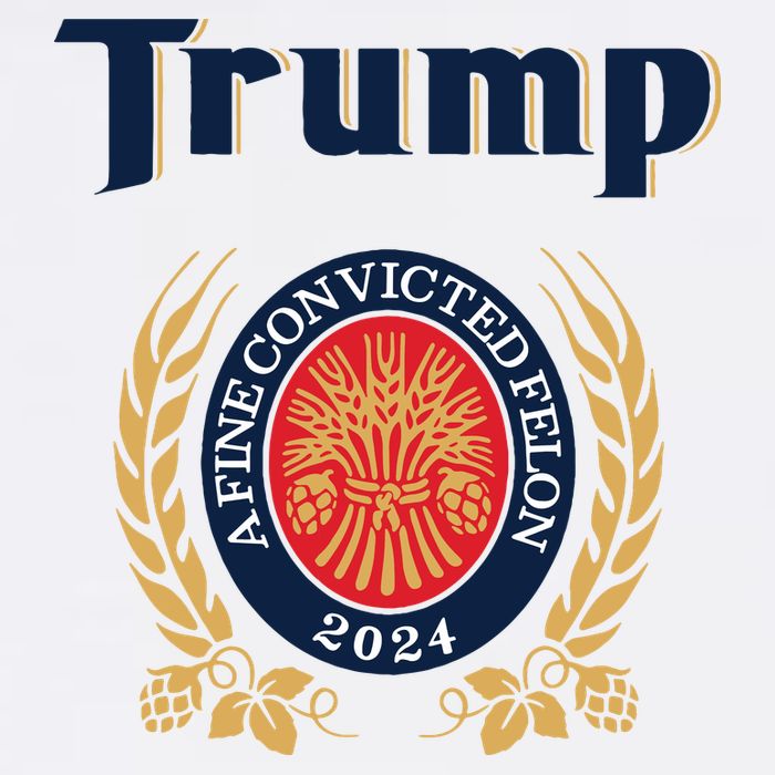 Trump A Fine Convicted Felon 2024 Beer Flatbill Hat