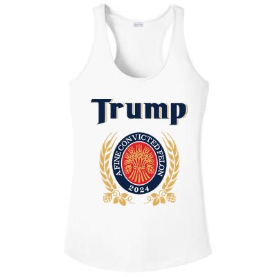 Trump A Fine Convicted Felon 2024 Beer Ladies PosiCharge Competitor Racerback Tank