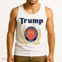 Trump A Fine Convicted Felon 2024 Beer Tank Top