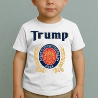 Trump A Fine Convicted Felon 2024 Beer Toddler T-Shirt