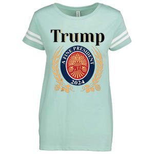 Trump A Fine President 2024 Re Election 2024 Enza Ladies Jersey Football T-Shirt