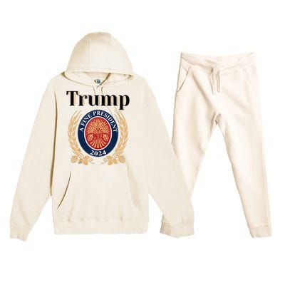 Trump A Fine President 2024 Re Election 2024 Premium Hooded Sweatsuit Set