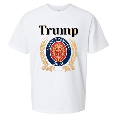 Trump A Fine President 2024 Re Election 2024 Sueded Cloud Jersey T-Shirt