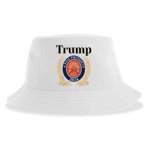 Trump A Fine President 2024 Re Election 2024 Sustainable Bucket Hat