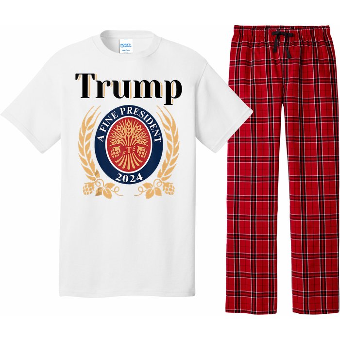 Trump A Fine President 2024 Re Election 2024 Pajama Set