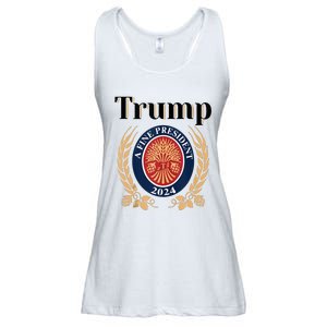 Trump A Fine President 2024 Re Election 2024 Ladies Essential Flowy Tank