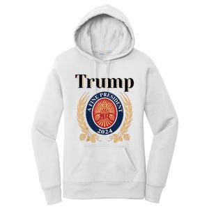 Trump A Fine President 2024 Re Election 2024 Women's Pullover Hoodie