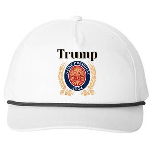 Trump A Fine President 2024 Re Election 2024 Snapback Five-Panel Rope Hat