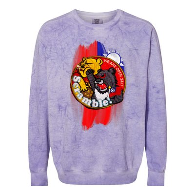 Taiwan Air Force Badge Taiwan Flag Colorblast Crewneck Sweatshirt