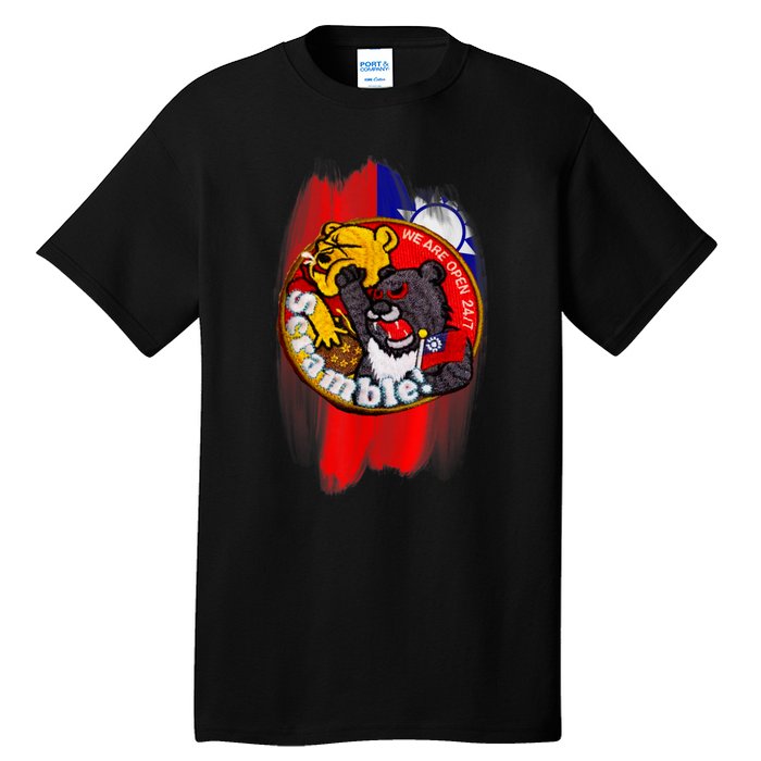 Taiwan Air Force Badge Taiwan Flag Tall T-Shirt