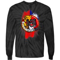 Taiwan Air Force Badge Taiwan Flag Tie-Dye Long Sleeve Shirt