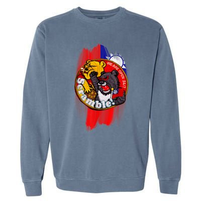 Taiwan Air Force Badge Taiwan Flag Garment-Dyed Sweatshirt